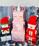 Unicorn XL Stackable Christmas Gift Box Trio