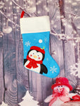 Luxury Blue Stocking with White Cuff - Penguin SOLD OUT