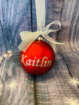 Red Satin Finish Shatterproof Bauble