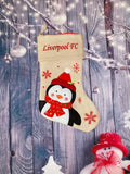 Deluxe Hessian Stocking - Penguin