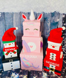 Santa Stackable Christmas Gift Box Trio SOLD OUT