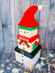 Snowman Stackable Christmas Gift Box Trio